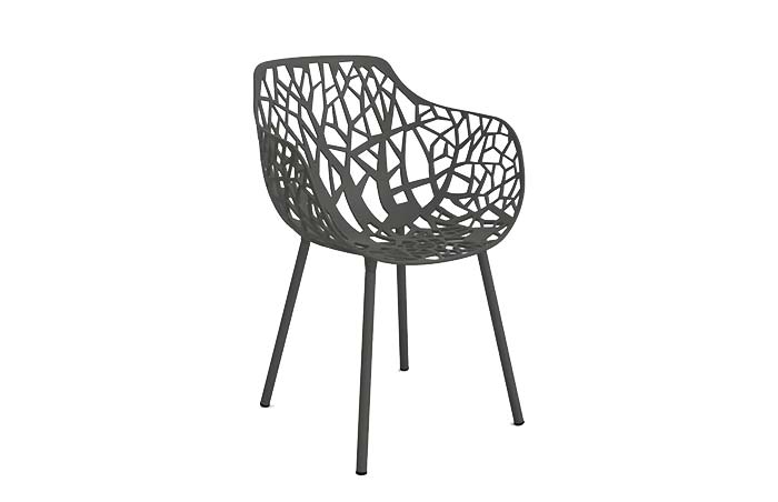 Forest Sessel grey metallic